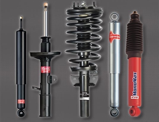 KYB 2 Rear Shocks for Nissan Sentra 2007 to 2012