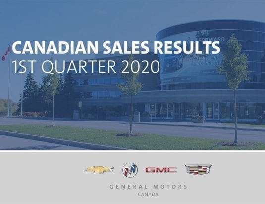 Chevrolet, Buick, GMC and Cadillac dealers delivered 48,201 vehicles in the first quarter of 2020.