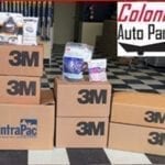Don de masques respiratoires 3M (Photo : Colonial Auto Parts)