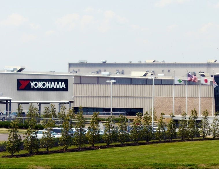 L'usine de Yokohama dans le Mississippi (Photo : Yokohama Corp. of North America)