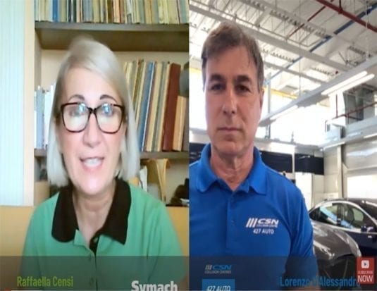 Huw Evans, Collision Management, Symach, CSN 427 Auto Collision, COVID-19, protocols, shop production, safety, Rafaella Censi, Lorenzo D’Alessandro