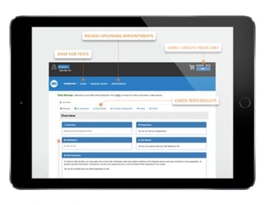 updated, portal, test, scheduling, registering, technical, information