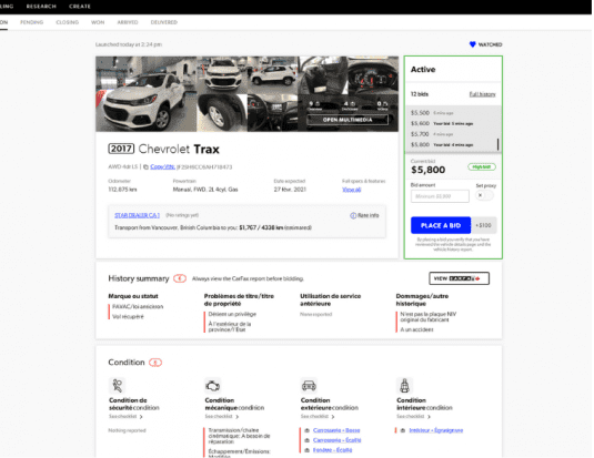 détails du site de TradRev