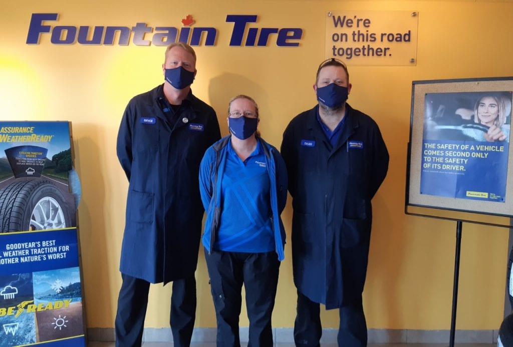 Fountain Tire team at Okotoks