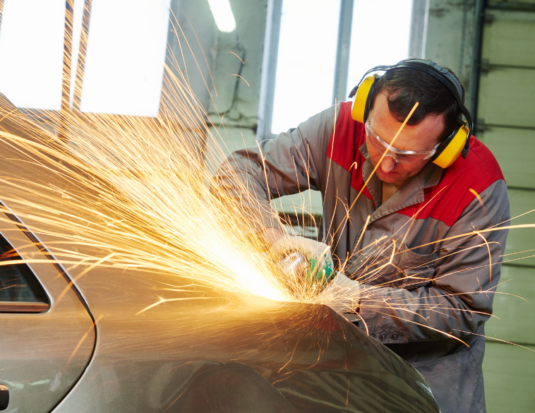 collision repair buffing