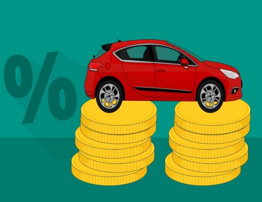 car on stack of coins