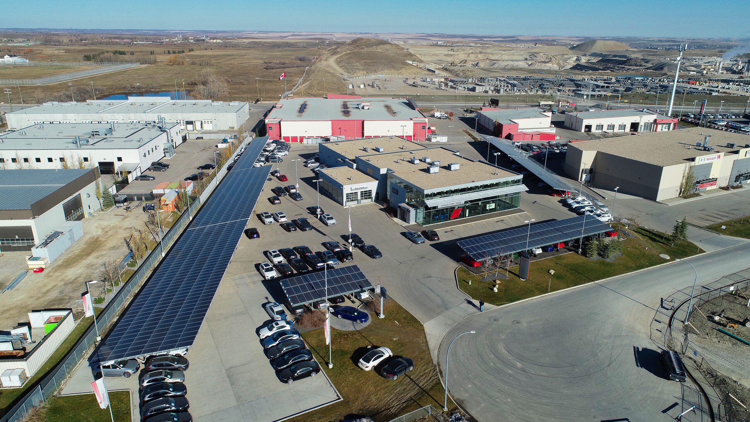 Audi Royal Oak solar panel carport